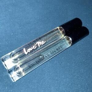 2 X Victoria's Secret LOVE ME & L. M. MORE Eau De Parfum Rollerball EDP Parfum